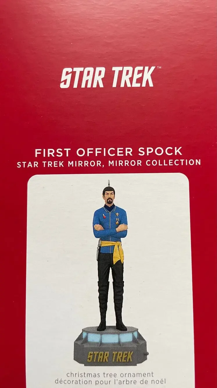 Hallmark Christmas Ornament 2021 Star Trek Mirror First Officer Spock